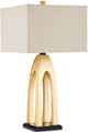 Currey & Company Archway Contemporary Gold Leaf/Black Table Lamp-1