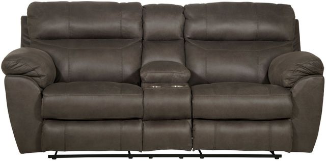 Catnapper® Atlas Charcoal Reclining Loveseat-4