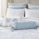Olliix by Harbor House Blue Crystal Beach Quilted Bolster Pillow-2