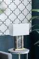 A & B Home Black/Gold 16" Table Lamp-5