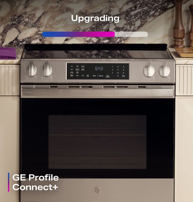 GE Profile™ 30" Fingerprint Resistant Stainless Steel Smart Slide In Induction Range with No Preheat Air Fry and EasyWash™ Oven Tray-9