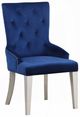 ACME Furniture Varian Antique Platinum/Blue Side Chair-0