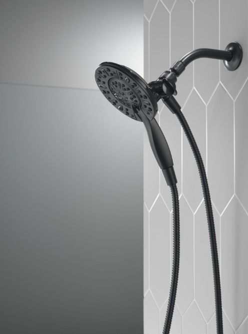 Delta In2ition® Matte Black 1.75 GPM 4-Setting Two-in-One Shower-2