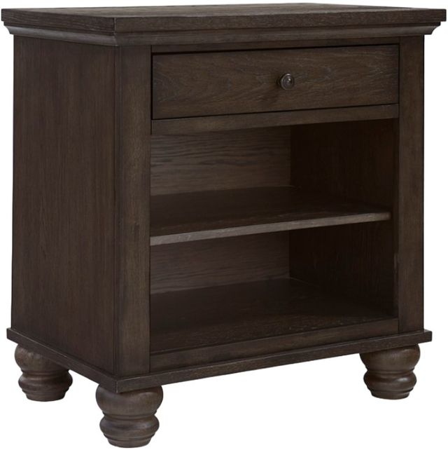 aspenhome® Cambridge Cracked Pepper 1-Drawer Nightstand-0
