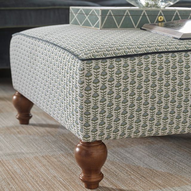 Best® Home Furnishings Customizable Erin & Ben Co. Renelle Cocktail Ottoman with Dark Walnut Legs-2