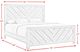 Elements International Eleanor Mocha Gray King Panel Bed-2