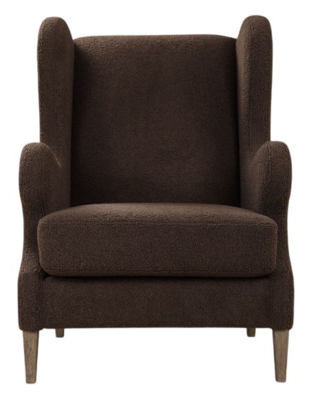 Uttermost® Serpentine Brown Fabric Accent Chair-3