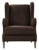 Uttermost® Serpentine Brown Fabric Accent Chair-3