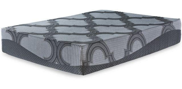 Sierra Sleep® by Ashley® 2-Piece 12" Hybrid and Best Adjustable Base Queen Mattress Set-1