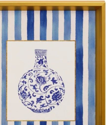 Stylecraft Tamara Day for Stylecraft Chinoiserie Vase IIII 12" Wall Art-1