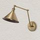 Uttermost® Exeter Antique Brass 1-Light Adjustable Sconce-1