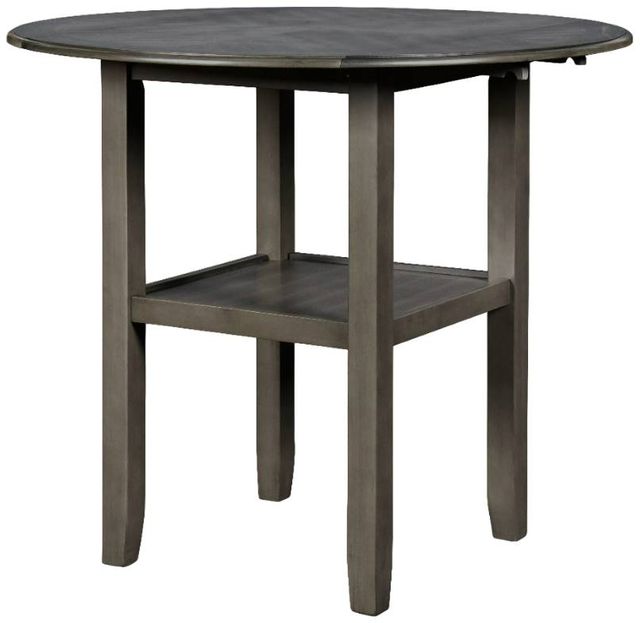 New Classic® Home Furnishings Gia 3-Piece Gray Drop Leaf Counter Dining Set-3