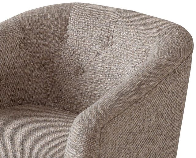 Olliix by Madison Park Natural Ansley Chesterfield Barrel Chair-2
