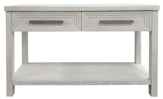 Elements International Avalanche Antique White Sofa Table-0