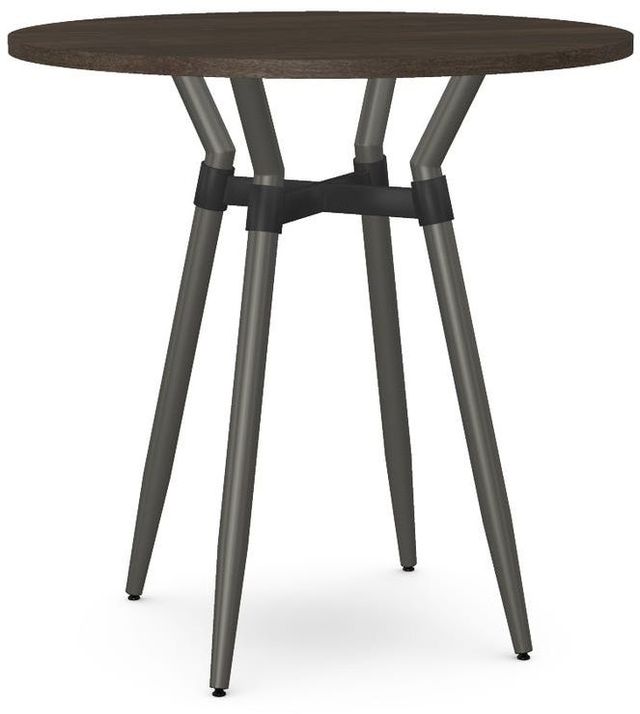 Amisco Customizable Link Birch Veneer 42" Round Bar Table-0