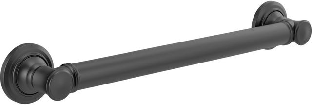 Delta Matte Black 18" Traditional Decorative ADA Grab Bar-0
