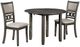 New Classic® Home Furnishings Gia 3-Piece Gray Dining Set-0