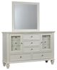 Coaster® Sandy Beach Cream White Dresser and Mirror-0