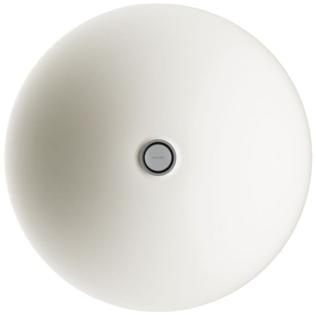 Kohler Carillon® Biscuit 17.5" Round Drop-In Bathroom Sink, No Overflow-1