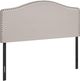 Monarch Specialties Inc. Beige Linen Full Headboard-0