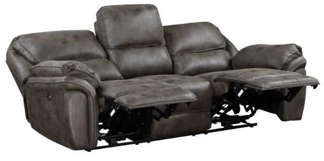 Homelegance® Proctor Gray Power Double Reclining Sofa-3