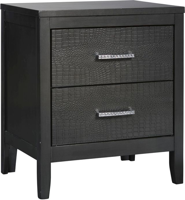 Benchcraft® Delmar Dark Gray Nightstand-0