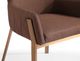 VIG Furniture Modrest Robin Brass/Brown Dining Chair-3