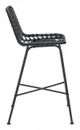 Zuo® Malaga Black Bar Chair-2