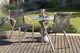 Armen Living Brielle 2-Piece Gray/Light Ucalyptus Rope/Wood Outdoor Dining Arm Chair Set-2
