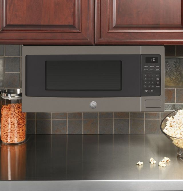 GE Profile™ 1.1 Cu. Ft. Slate Countertop Microwave-4