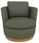 Best® Home Furnishings Customizable Tina Swivel Chair with Honey Birch Legs-1