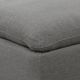 Elements International Cloud 9 Charcoal Ottoman-3