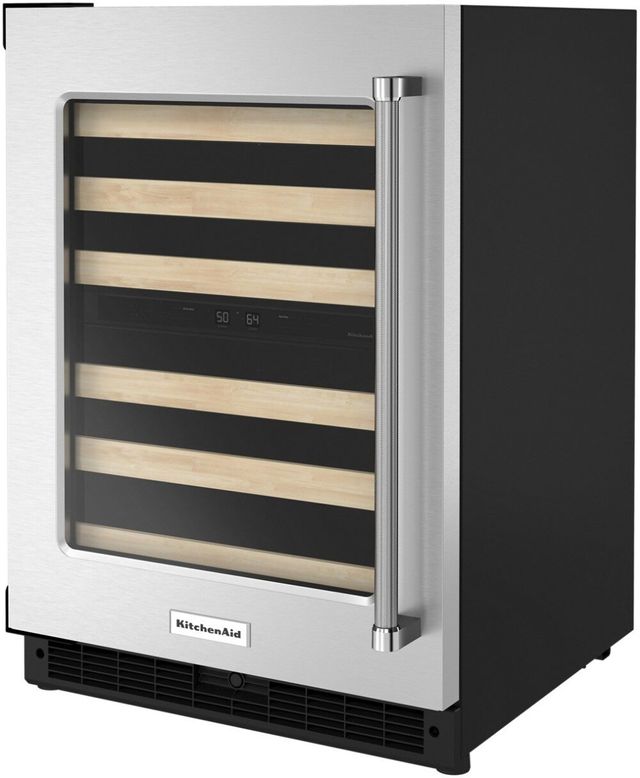 KitchenAid® 24" Stainless Steel Wine Cooler-3