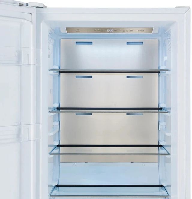 FORNO® Maderno Series Alta Qualita 60" 27.2 Cu. Ft.  Antique Brass/ White Built In Convertible Side-by-Side Refrigerator-4