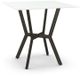 Amisco Customizable Norcross 39" Square White Glass Counter Height Table-0