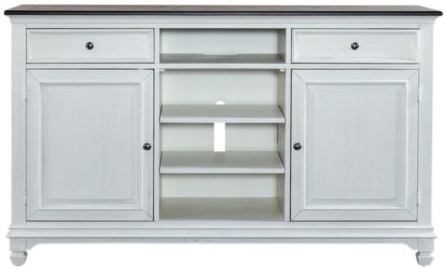 Liberty Furniture Allyson Park Highboy Charcoal/Wirebrushed White 68" TV Console-2