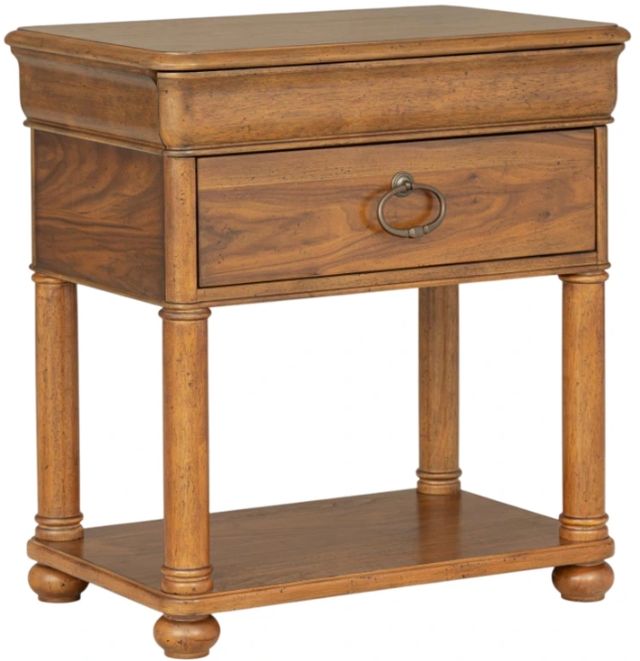 Legacy Classic Echelon Heritage Walnut Open Nightstand-0