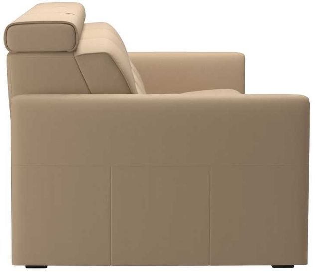 Stressless® by Ekornes® Customizable Emily Power Reclining 3-Seater Sofa with Wood Trim and Legs-2