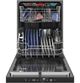 GE® Dry Boost™ 24" Fingerprint Resistant Stainless Top Control Built In Dishwasher-3