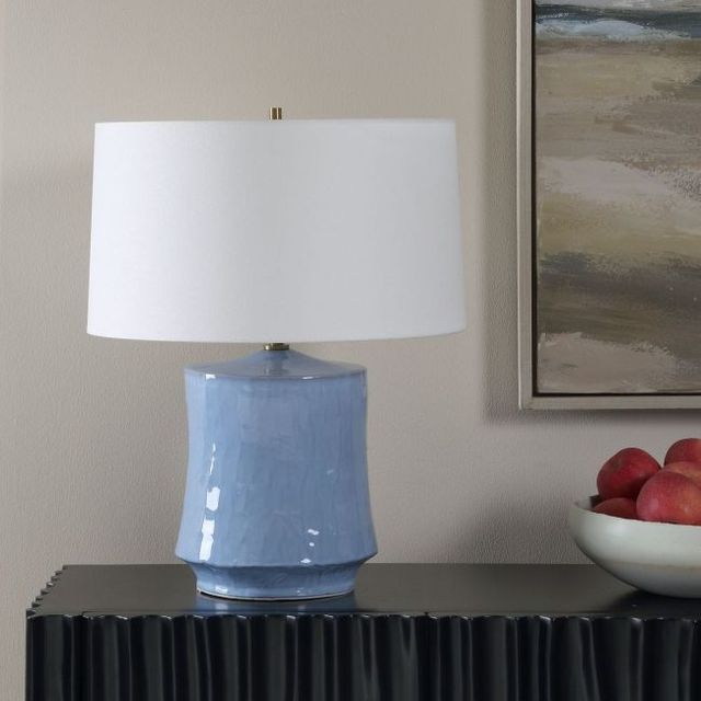 Uttermost® Kamara Powder Blue Table Lamp-1