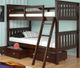 Donco Kids Dark Cappuccino Twin/Twin Mission Bunk Bed With Dual Under Bed Drawers-0