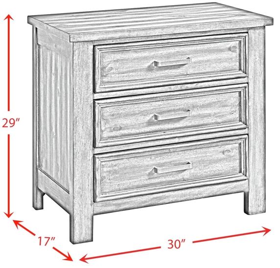 Elements International Sullivan Rich Cherry Nightstand-2