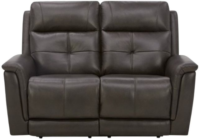 Flexsteel® Ranger Rustic Brown Leather Power Reclining Loveseat -4