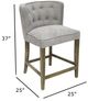 Nest Home Collections Charlie Anew Gray/Gray Wash Counter Stool-3