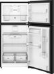 Whirlpool® 30" 19.3 Cu. Ft. Black Top Freezer Refrigerator with Total Coverage Cooling-1