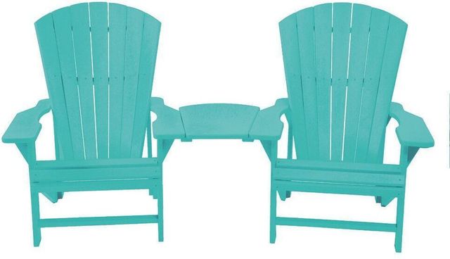 C.R. Plastics Turquoise Arm Table-2
