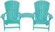 C.R. Plastics Turquoise Arm Table-2