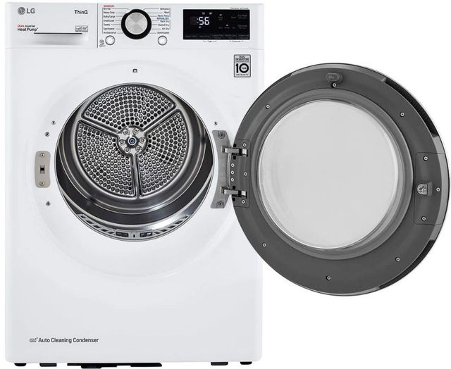 LG 4.2 Cu. Ft. White Front Load Ventless Electric Dryer-3