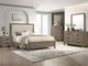 Crown Mark Millie Gray Twin Upholstered Panel Bed-1