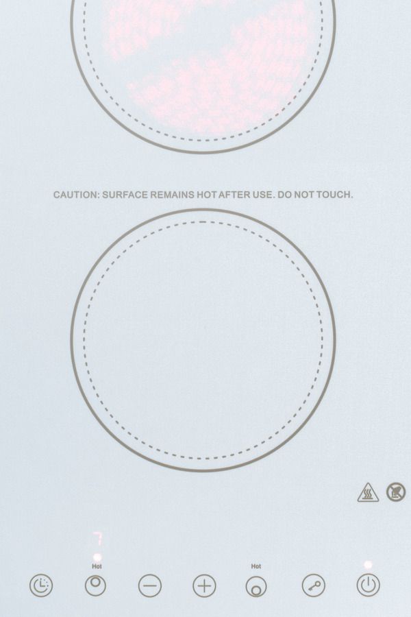 Summit® 12" White Electric Cooktop-1